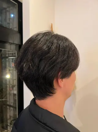 ミディアム 【本陣】カット モデル/朝岡 慧のヘアスタイル