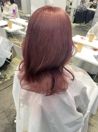 ミディアム カラー 💗💗韓国レイヤー yu-ki💗💗のヘアスタイル
