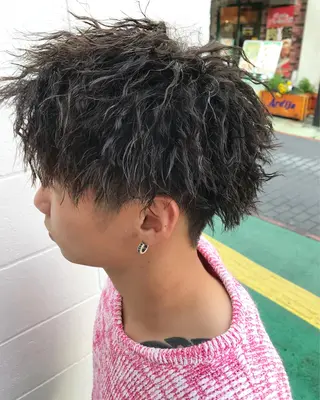 ショート パーマ メンズ メンズ特化 TAKUYAのヘアスタイル