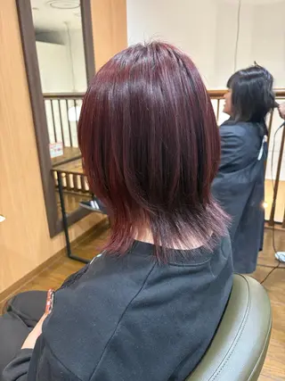 セミロング MOLLASALON 浅香山店所属・MOLLA 辻のヘアスタイル