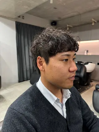 ショート パーマ メンズ 吉田一輝 外国人パーマのヘアスタイル