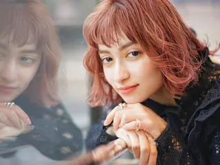 セミロング カラー パーマ ヘアアレンジ newi grande 横浜店のヘアスタイル