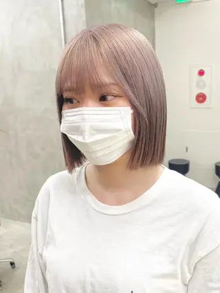 ミディアム カラー パーマ ヘアアレンジ メンズ ハイトーン/レイヤー 🌸さくらのヘアスタイル