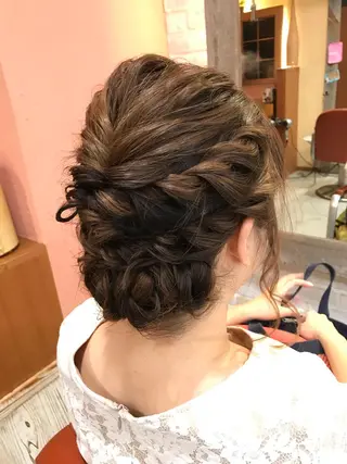 ミディアム ヘアアレンジ 増子 幹樹のヘアスタイル
