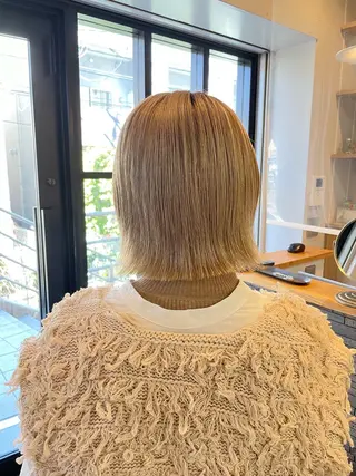 ミディアム 石本 眞優のヘアスタイル