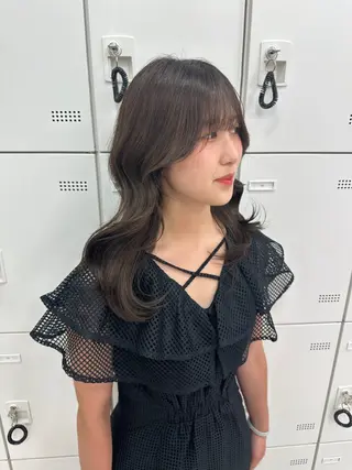 ロング カラー パーマ ヘアアレンジ メンズ キッズ ♥️韓国ヘア レイヤー♥️ゆりのヘアスタイル