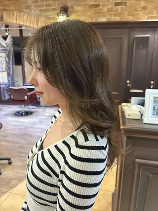 カラー Ly hair / nanoha🤍のヘアスタイル