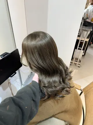 ミディアム カラー ヘアアレンジ ✨韓国/外国人風✨ 江原巧のヘアスタイル