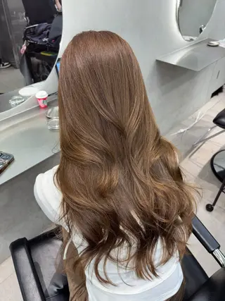 ロング カラー ヘアアレンジ ONYX【オニキス】所属・韓国レイヤーカット/ 髪質改善/郷家拓斗のヘアスタイル