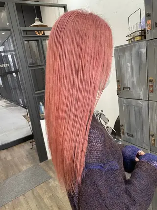 セミロング カラー 大内 志穂のヘアスタイル