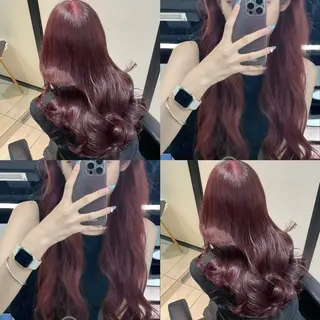 ロング カラー kana ブリーチなしカラー✨のヘアスタイル
