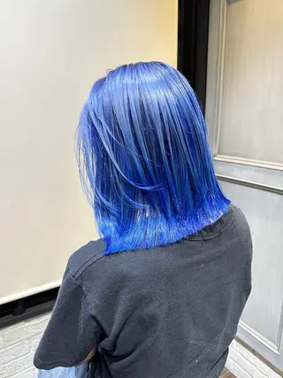 ミディアム ハイトーン/渋谷 かわいみきとのヘアスタイル