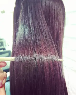 ロング カラー 染野 匠のヘアスタイル