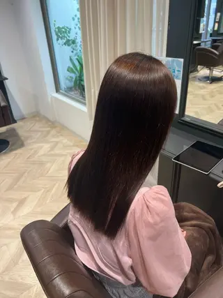 ロング まとまるツヤ髪カット ┆たんげ なるみのヘアスタイル