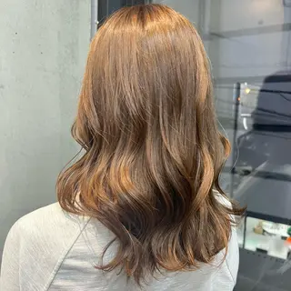 ロング カラー カコ/レイヤーカット ヘアアレンジのヘアスタイル
