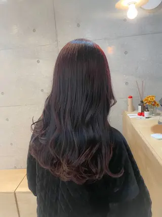 ロング カラー 【arc】Ruri コテ巻き風パーマのヘアスタイル