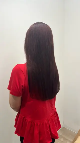 ロング カラー 久保山 遥菜のヘアスタイル