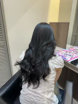 ロング カラー 韓国ヘア🇰🇷 YUKINAのヘアスタイル