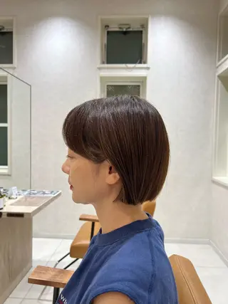 ショート レディースショート／ メンズパーマ／足立のヘアスタイル