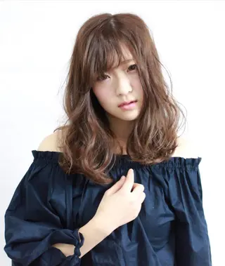 ミディアム カラー brace今里店店長 加井直樹のヘアスタイル