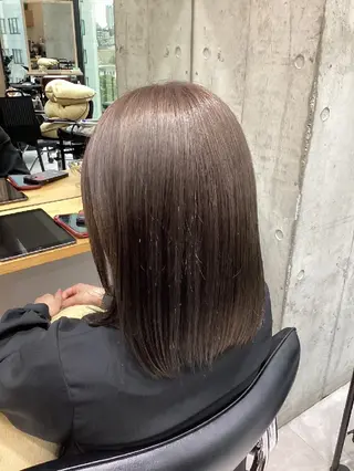 ミディアム カラー ヘアアレンジ/透明感 カラー/AKARIのヘアスタイル