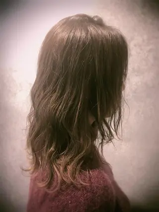 ミディアム 🍂秋の透け感カ ラー🍂HIDEKAのヘアスタイル