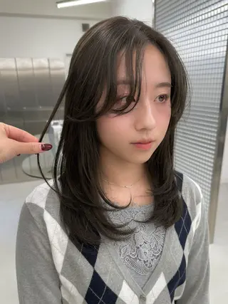 ミディアム カラー 表参道/髪質改善・ 透明感 colorのヘアスタイル