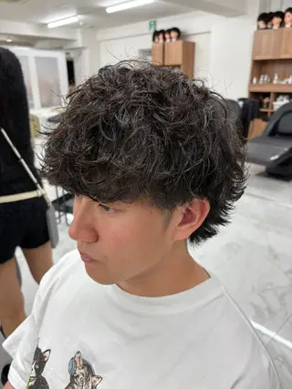 パーマ メンズ KING of hair by NOISM所属・梅田/メンズカット/ パーマ/秋本 大智のヘアスタイル
