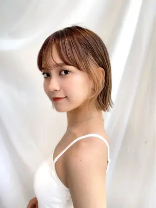 ショート カラー パーマ ヘアアレンジ レイヤーカット/ボブ /縮毛矯正✨大輝のヘアスタイル