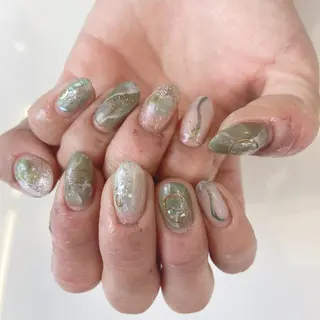 ネイル 韓国風✨髪質改善✨ 縮毛矯正✨松浦知奈美のヘアスタイル