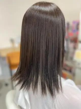 セミロング カラー 菊地 美憂のヘアスタイル