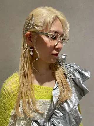 ミディアム カラー SALOWIN所属・ブリーチ🔑 ボブ✨レイヤーのヘアスタイル