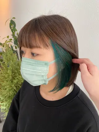 ミディアム ✨髪質改善／艶カラー harunaのヘアスタイル