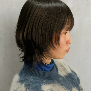 ショート カラー nui所属・清水優/レイヤー/ ボブ/髪質改善のヘアスタイル