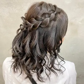 ミディアム まつパ・ヘアセット ♡Chinami♡のマツエク・マツパデザイン