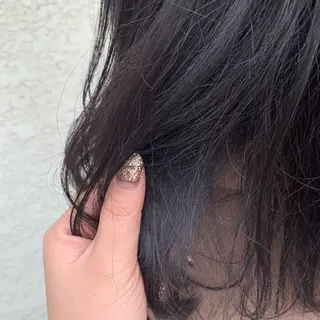 ミディアム カラー ヘアアレンジ 韓国×巻ける髪質改善 💍maki💍のヘアスタイル