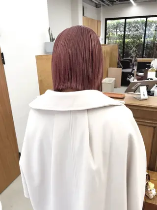 ショート カラー ヘアアレンジ esu 心斎橋店所属・ena/ブリーチなし 心斎橋・ベージュ🎀のヘアスタイル