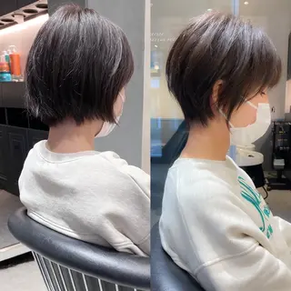 ショート カラー ショート ショートボブ斉藤航人のヘアスタイル