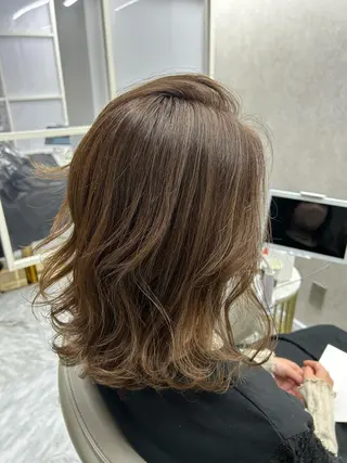 ミディアム カラー N/デザインカラー 🌿ナギのヘアスタイル