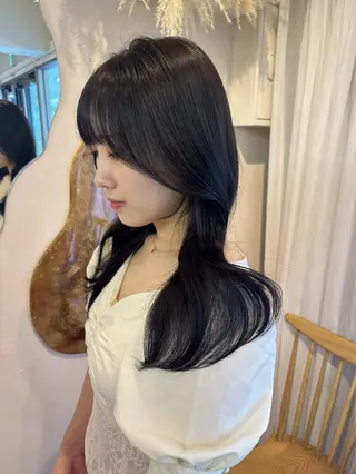 ロング 韓国ヘア🦢🖤 Sayumiのヘアスタイル