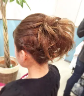 ショート ミディアム セミロング ヘアアレンジ ヘアメ/着付け 清水玲歌のヘアスタイル