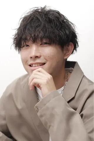 メンズ センターパート 川島爽楽のヘアスタイル