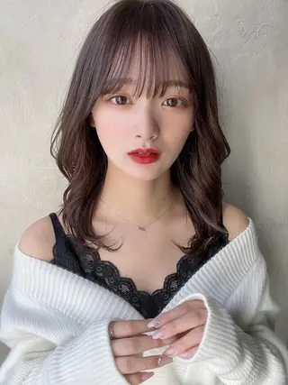 セミロング モテ髪🤍こなれヘア 藤山裕大のヘアスタイル