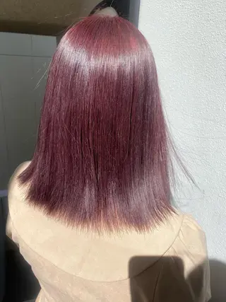 ミディアム カラー 遠藤沙也加 /レイヤーカットのヘアスタイル