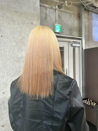 セミロング 松井ゆら/ 酸性ストレート/暖色のヘアスタイル