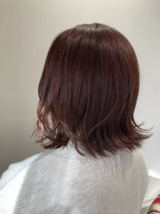 ミディアム 折本 沙織のヘアスタイル