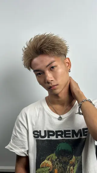 ショート カラー メンズ GLANZ/メンズ カットモデル予約用のヘアスタイル