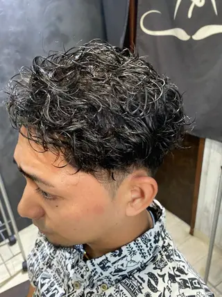 ミディアム パーマ メンズ BADBARBER蒲田店所属・barber goriのその他イメージ