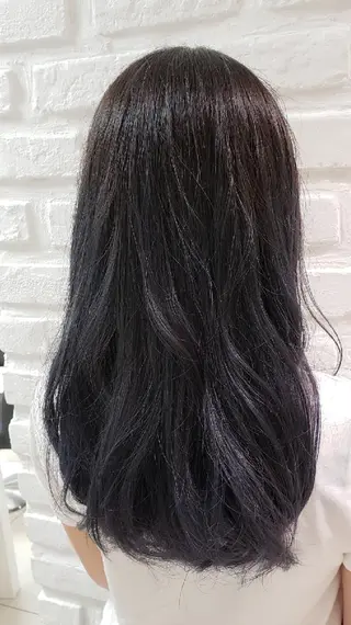 ロング カラー 染野 匠のヘアスタイル