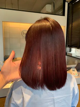 ミディアム ブリーチ/暖色❤️ 岸谷真幸のヘアスタイル